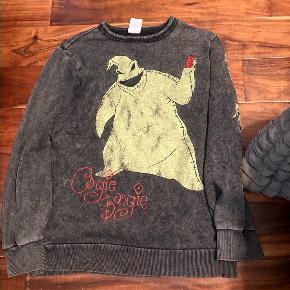 Disney Nightmare Before Christmas Oogie Boogie‎ Graphic Sweatshirt Size S (1106)